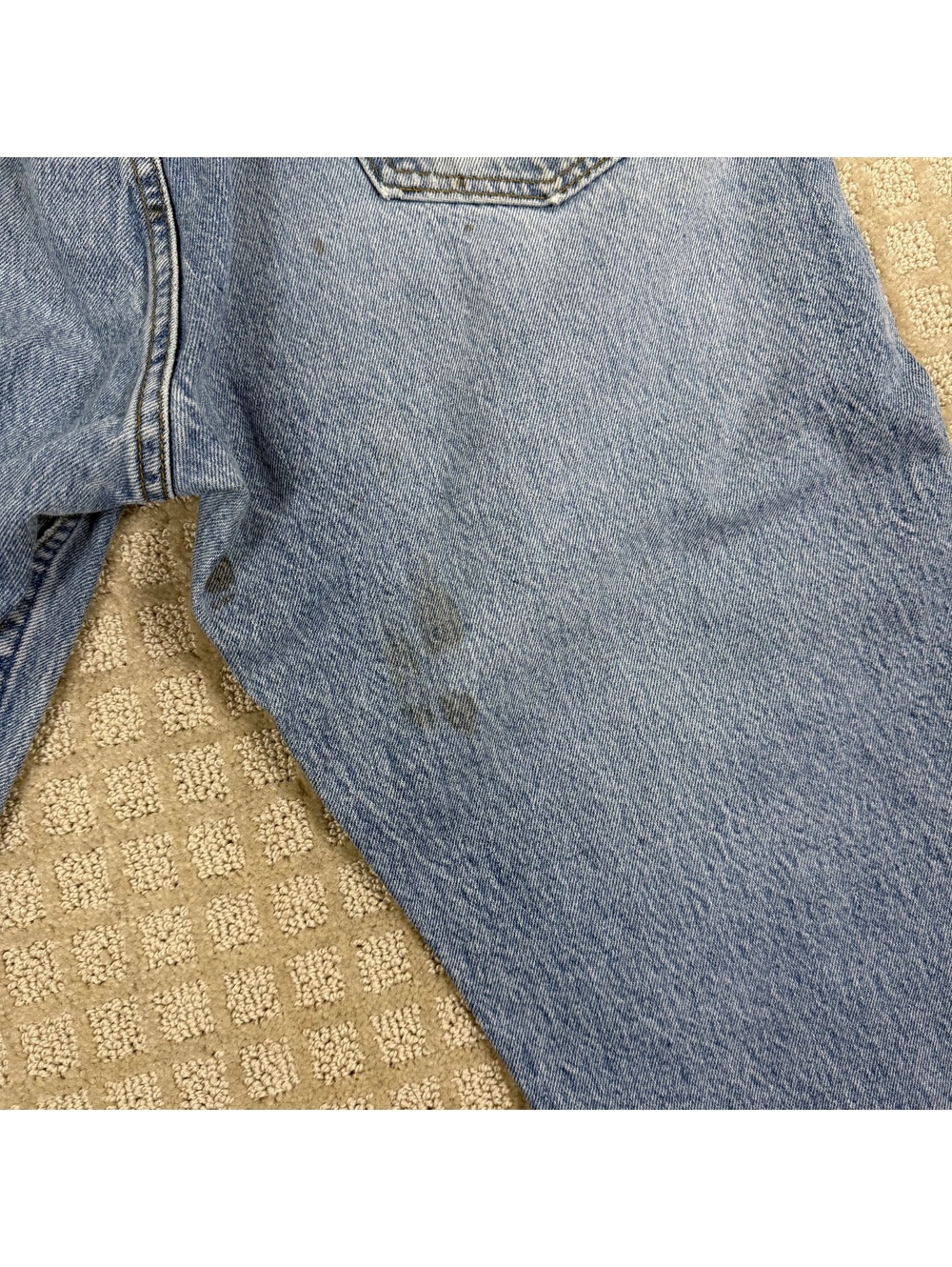 Levi's 501 Denim Jeans Light Wash 36x32 Made In Canada - Picture 10 of 12